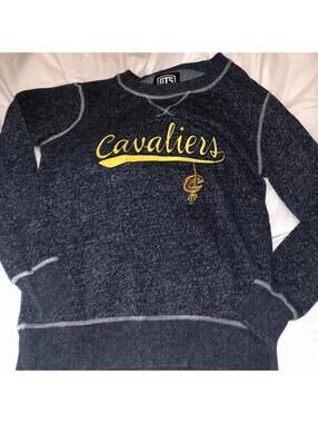 NBA Men's Navy and Grey Sweatshirt